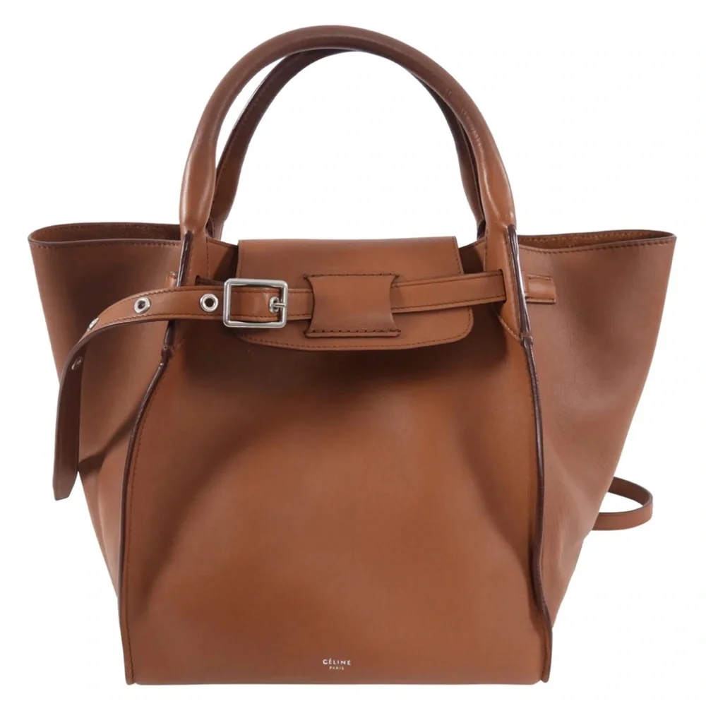 EUC Celine Cognac Brown Small Big Bag Two-Way Bag - Picture 1 of 13